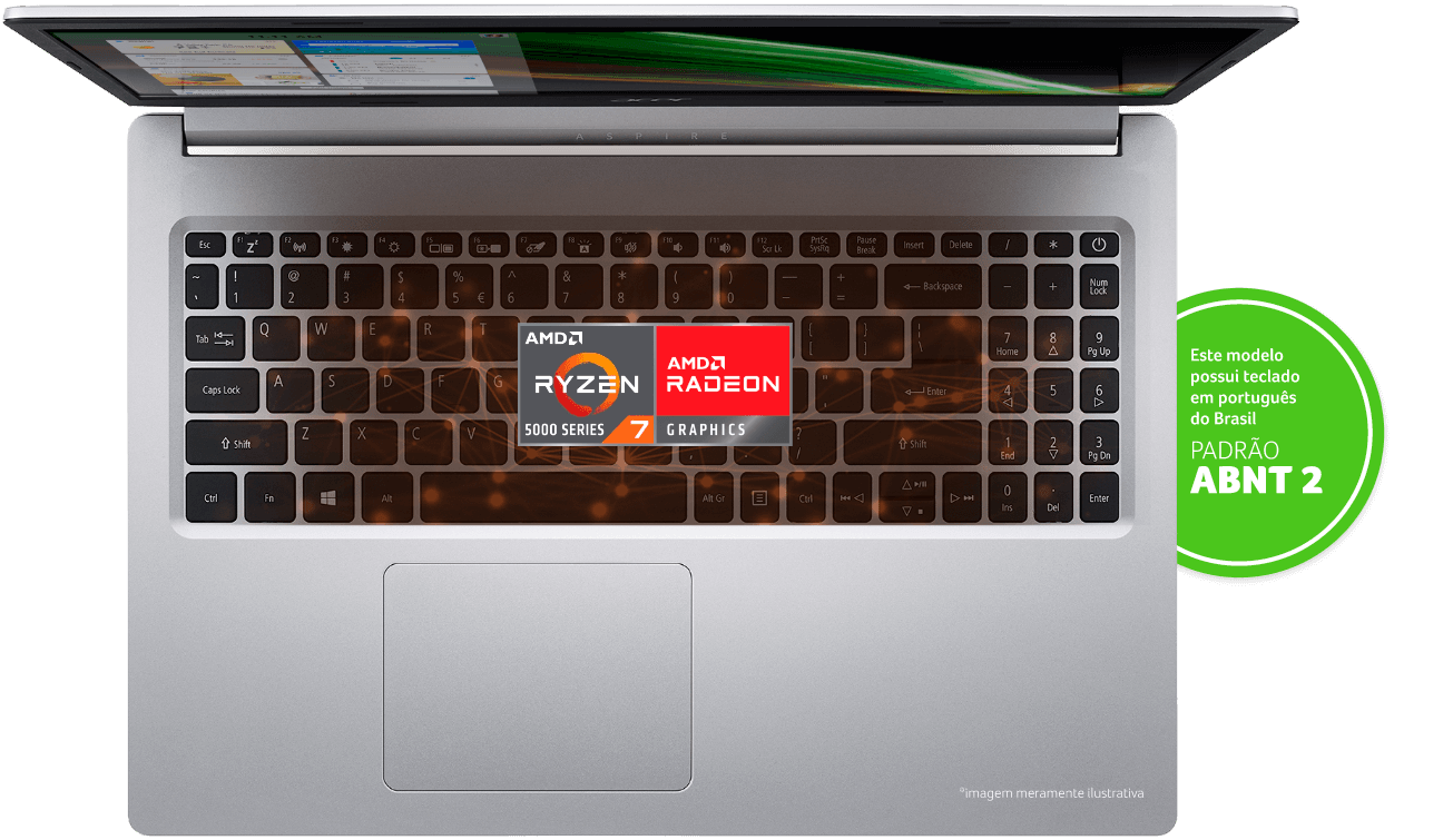 Notebook Acer A515-45G-R46X, AMD RYZEN™ R7 5700U